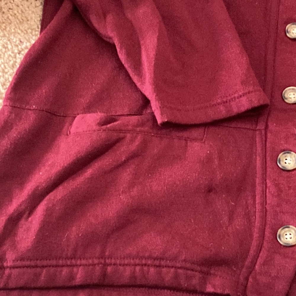 Button Sweatshirt Button Down - Picture 4 of 7